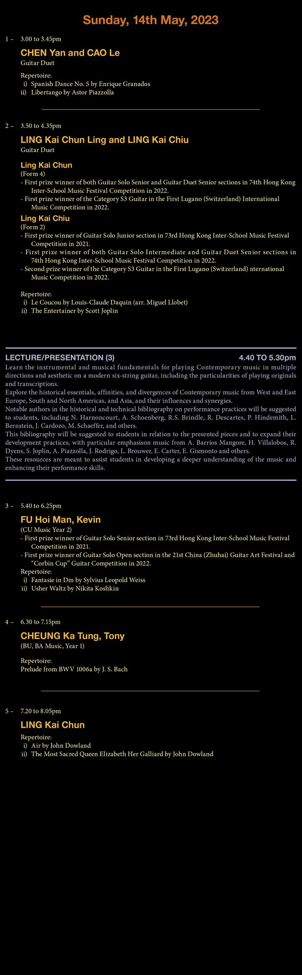 Alvaro Pierri Guitar Masterclasses