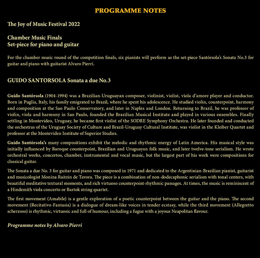 programme notes